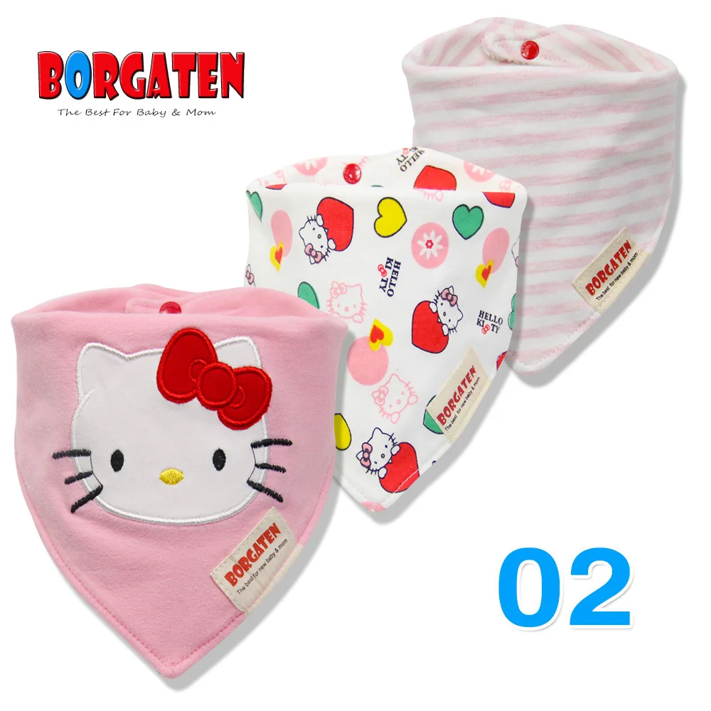 Нагрудник малыша из органического хлопка 3 шт. водонепроницаемый нагрудник для