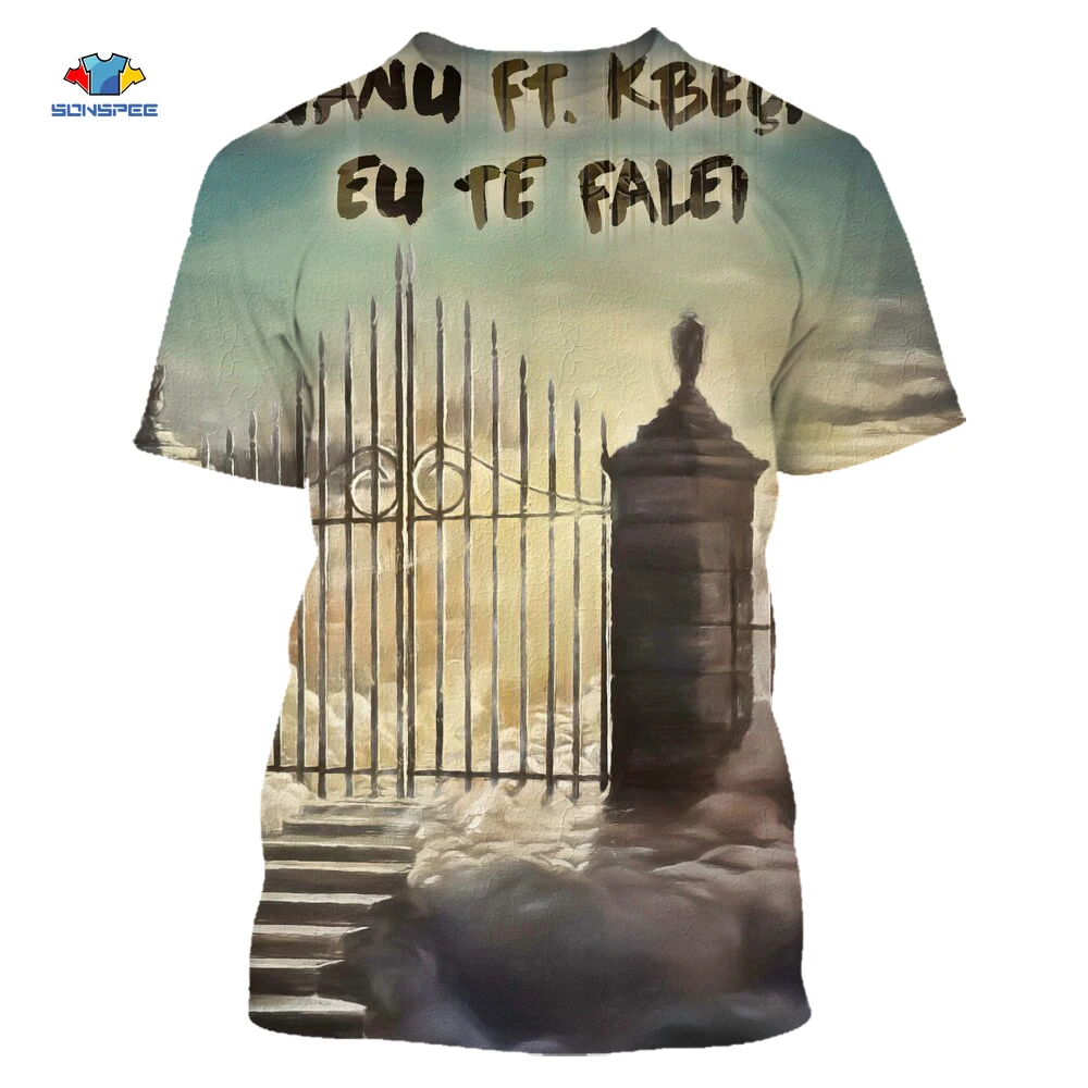 

SONSPEE Summer T-shirt Unisex Casual 3D Print Graffiti Art Style 2021 Men Top Pullover HarajukuNovelty Streetwear Fashion