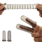 Мужской Бандаж увеличитель пениса кольцо-презерватив эротический рукав для эрекции Задержка эякуляции секс-игрушка для женщин пар секс-шоп