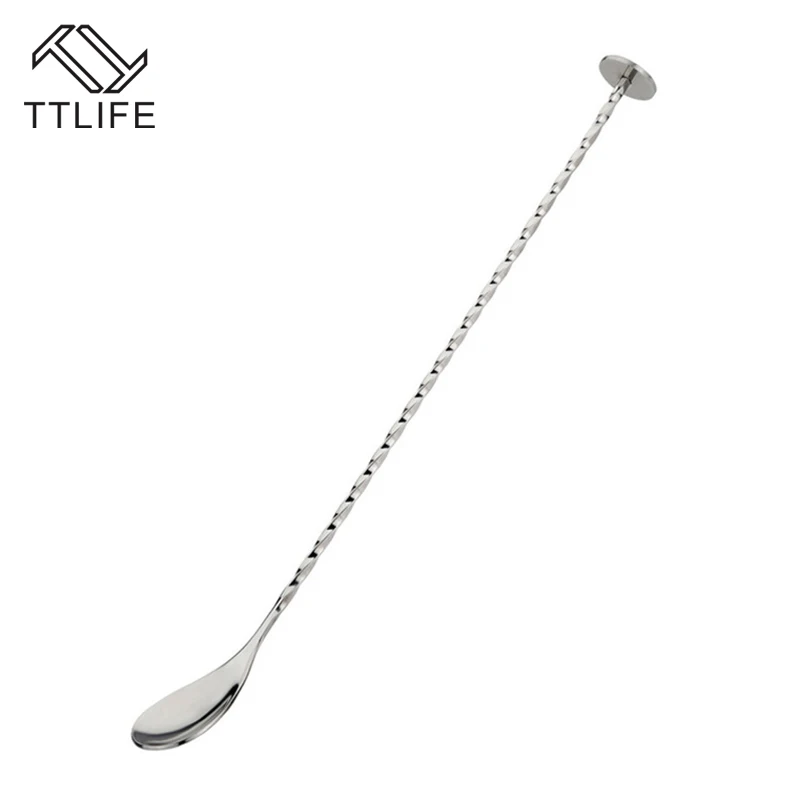 TTLIFE нержавеющая стальной Резьбовой стержень ложка мордочка палка кофе Коктейль