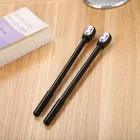 20 шт., японская мультипликационная гелевая ручка без лица, обучающая Канцтовары Kawaii, канцелярские принадлежности для офиса, авторучка