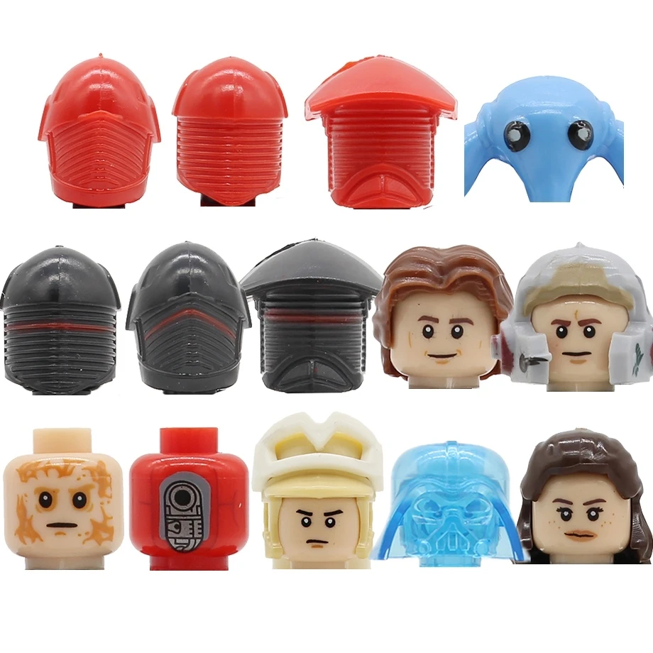 

Feleph Single Space Kesselc Rey A Wing Pilot Hoth Rebel Max Rebo фигурки головы строительные блоки модели кирпичи игрушки PG8145