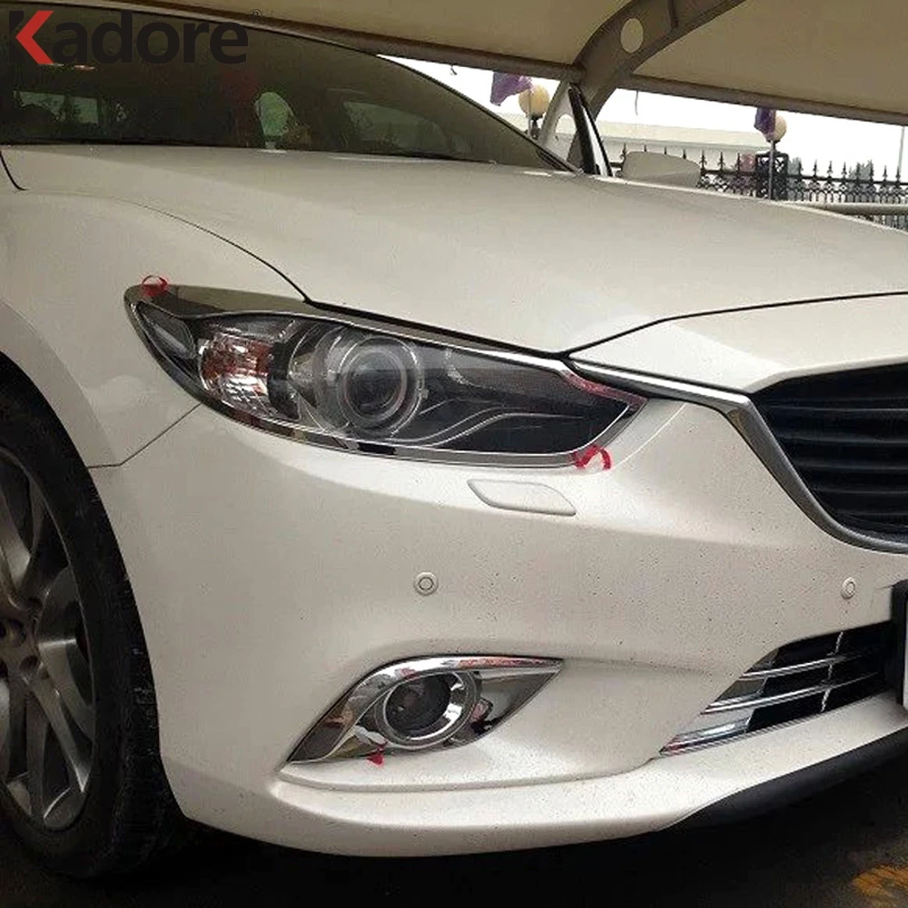 Накладка на переднюю фару автомобиля для Mazda 6 Atenza 2013 2014 2015 | Автомобили и