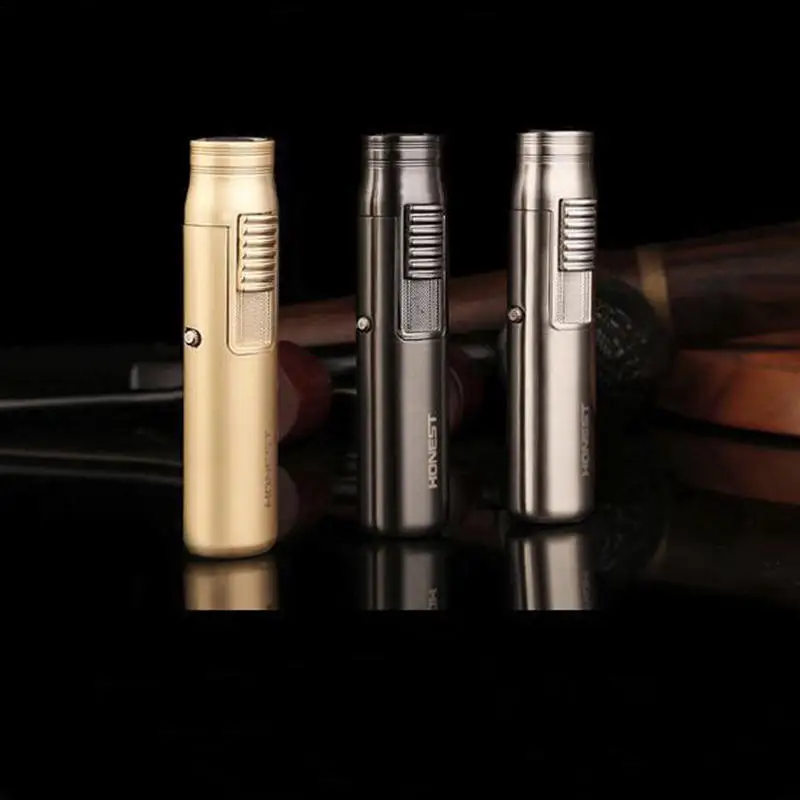 Мини Портативная Газовая зажигалка ветрозащитная распылитель металлический