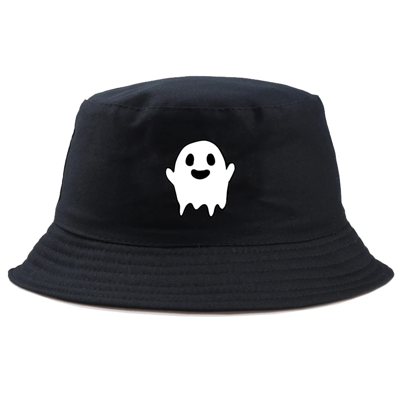 Хлопковая шляпа-ведро с привидениями Мужская забавная шляпа для Хэллоуина