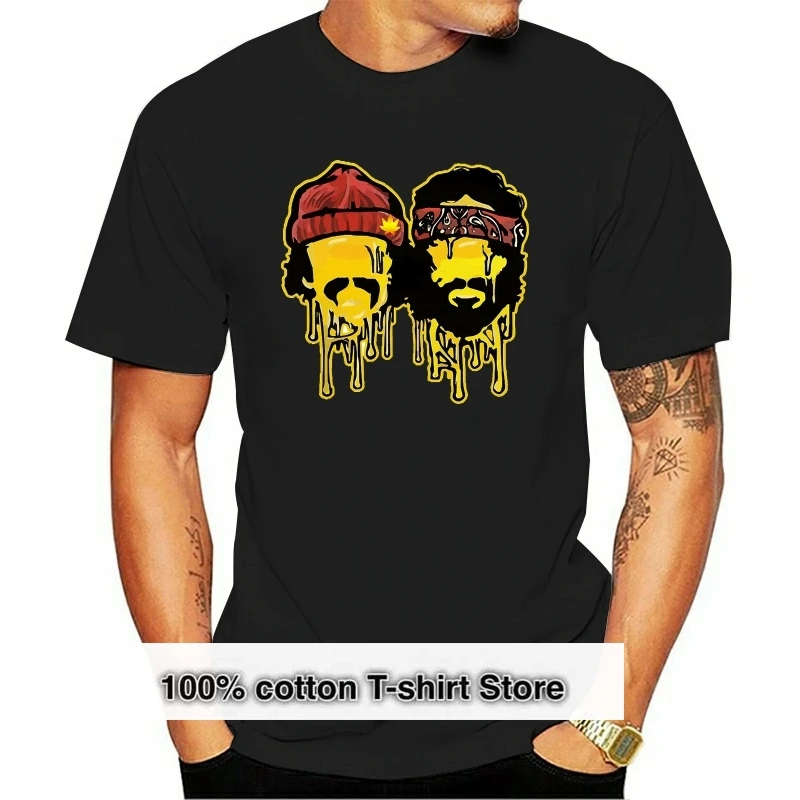 

Men Adult T Shirt Short Sleeve Cotton Cheech & Chong California Men's T-shirt In Heather Grey
