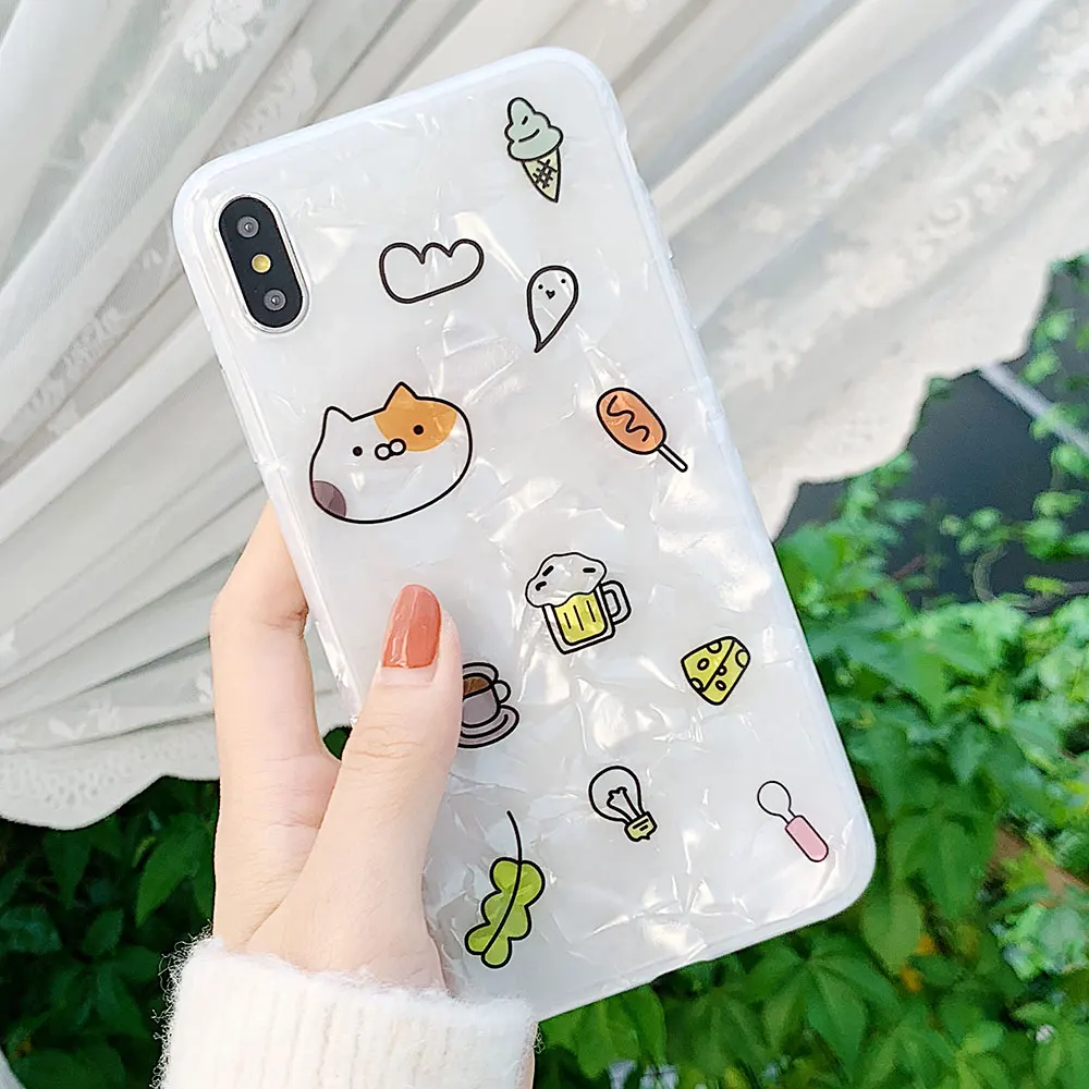 KISSCASE милый мультяшный чехол для телефона iPhone XS Max X XR 8 7 6 6S Plus задняя крышка ракушка