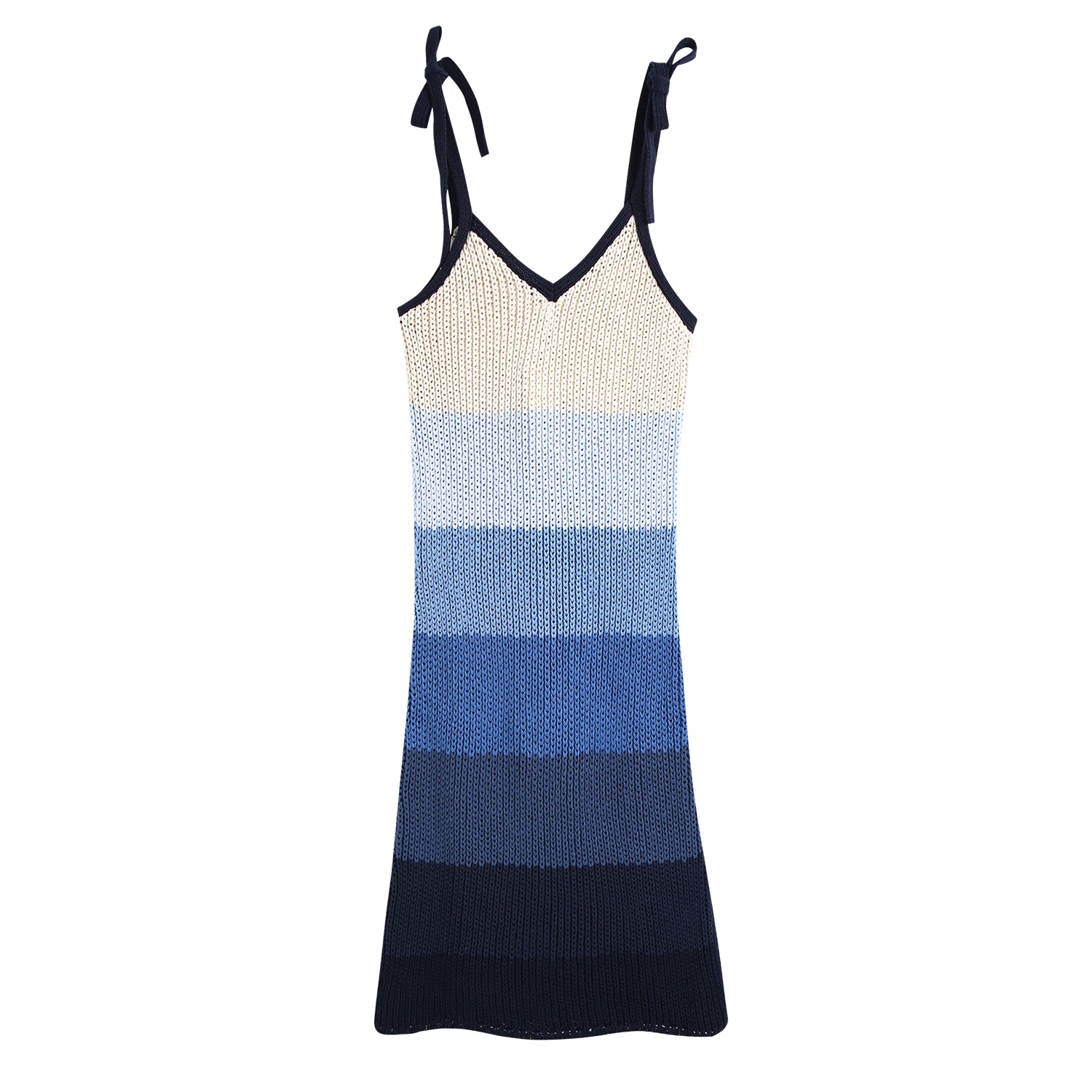 

JC·KILIG 2021 New Women's Stripe Knit Dress B1797