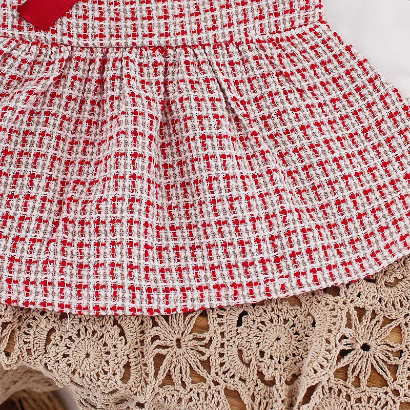 2020 платье с бантом и длинными рукавами для маленьких девочек милое праздничное