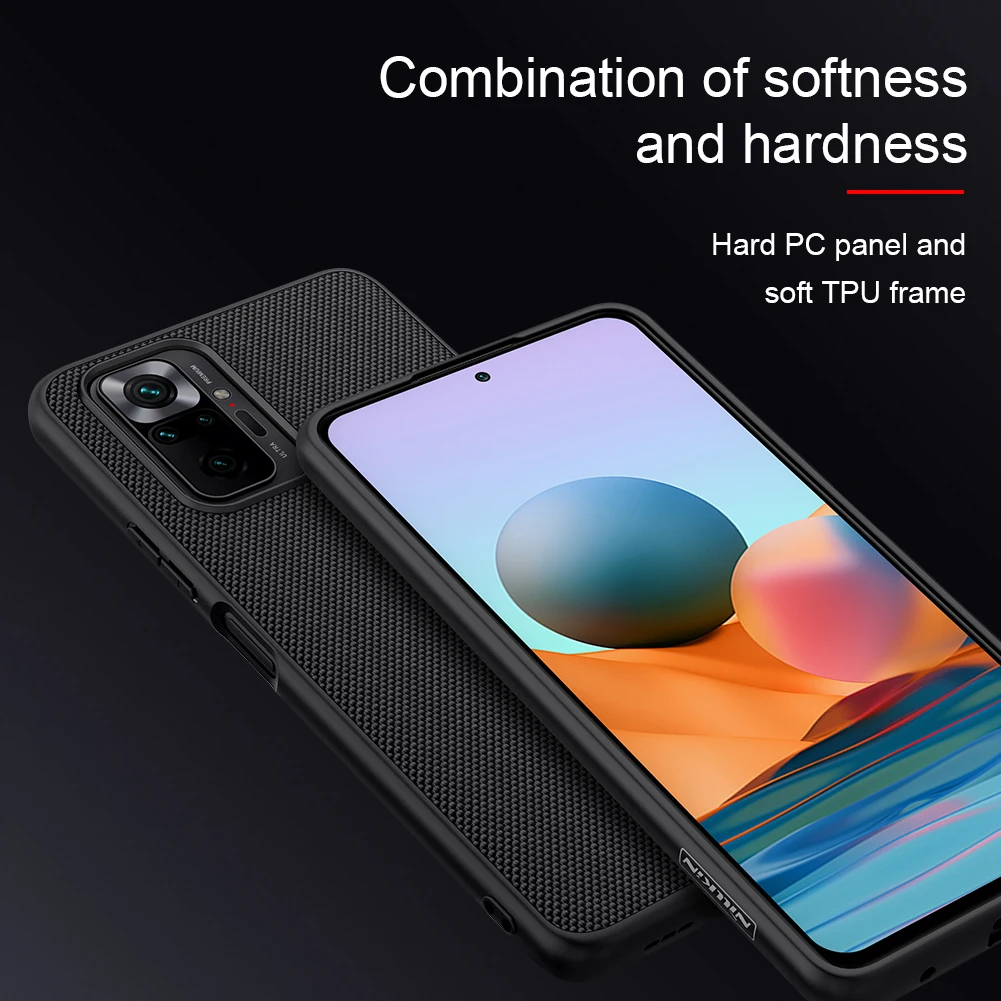 Для Xiaomi Redmi Примечание 10 Pro чехол Nillkin 3D нейлоновые ручки из ультра-тонкий на