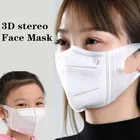 3D Disposable Face Mask 3-layer with Melt Blown Cloth Dust-proof Breathable Face Mouth Masks for Men Lady Mascara Drop Shipping