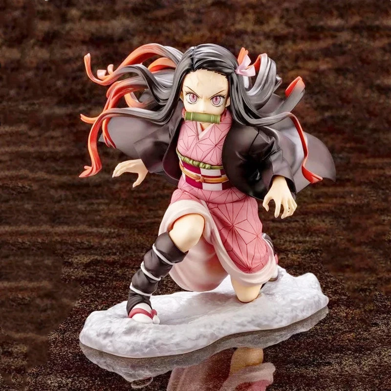 

16-19cm Demon Slayer Kamado Nezuko Action Figure Sitting Standing Running Flying Posture PVC Figure Collectible Model Toys Gifts