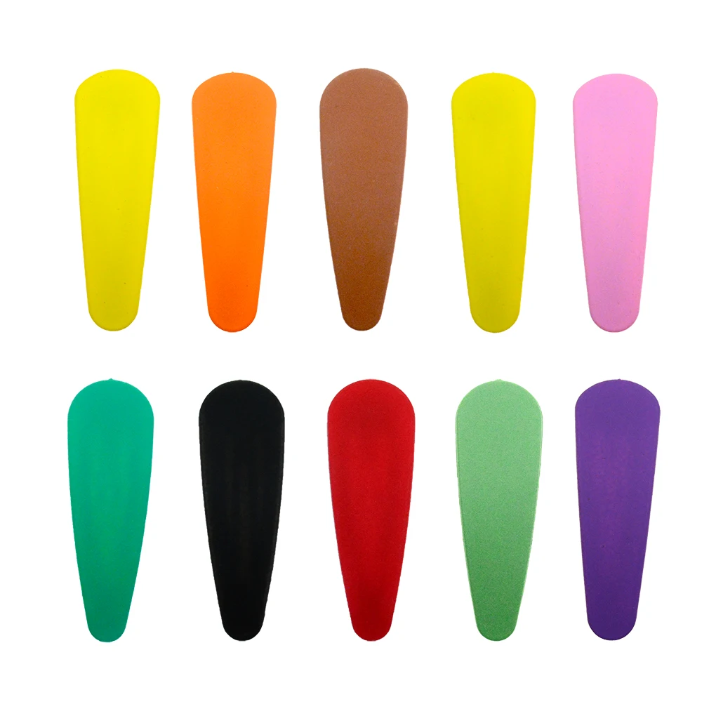 

10 Pieces Girls' colorful Plastic hairpins Kids 2 Inch Barrettes Hairpins Accessories