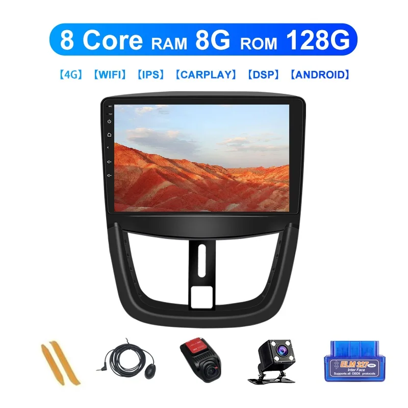 

Zltoopai 9" Android 11 3G/4G/Wifi For Peugeot 207 2006-2015 Car Multimedia Player GPS Navigation Auto Radio Head Unit Stereo DSP