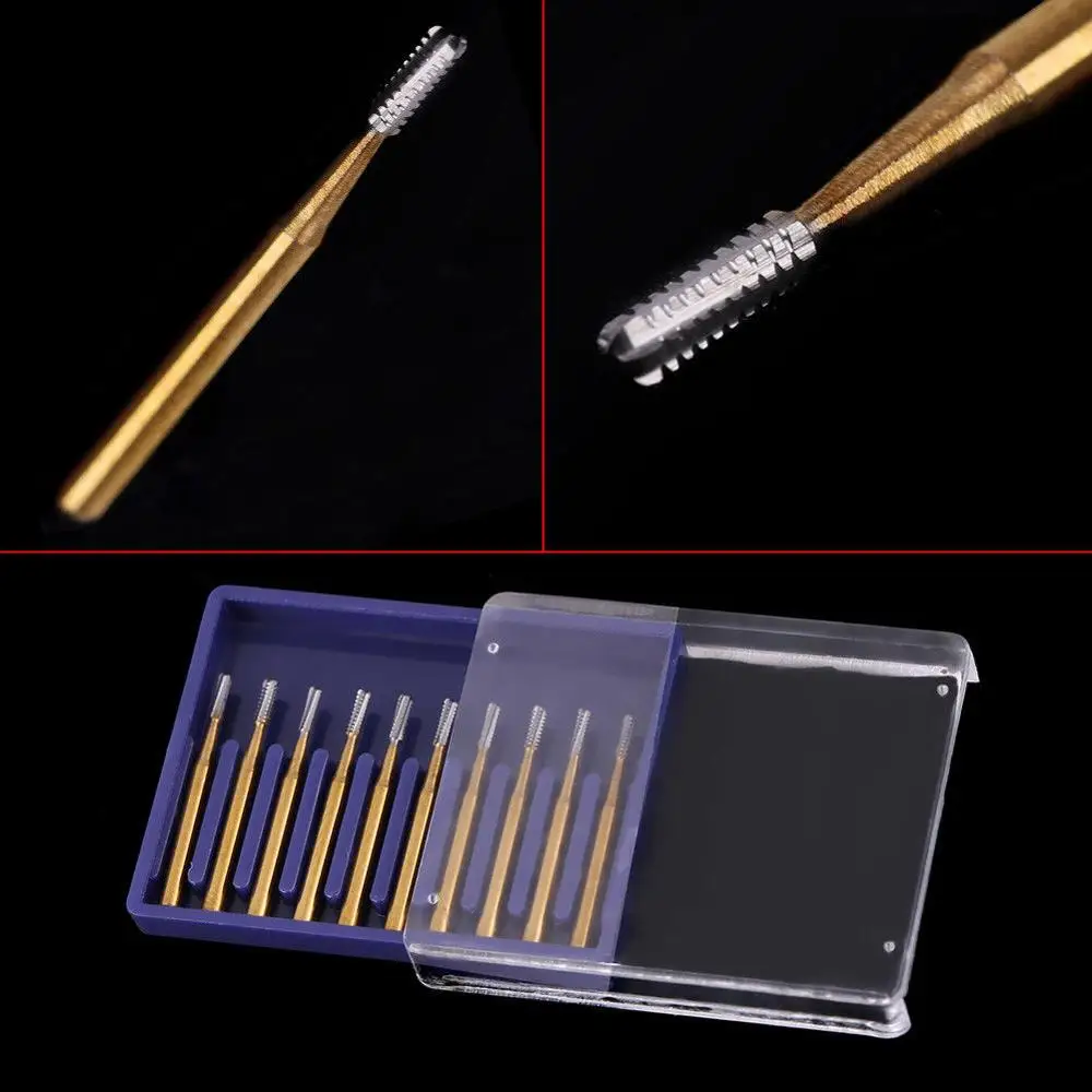 

10pcs FG1957 Diamond Materiasl Polisher Dental Metal CrownTeeth Polishing Needle Air Turbine Handpiece Bur Dentist Lab Equipment