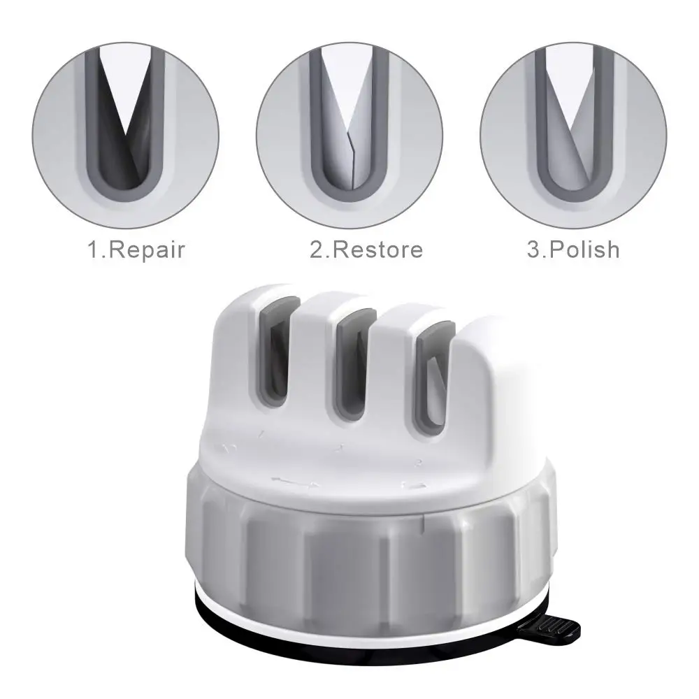 Фиксируемая точилка для ножей точильный камень трехколесный инструмент простой