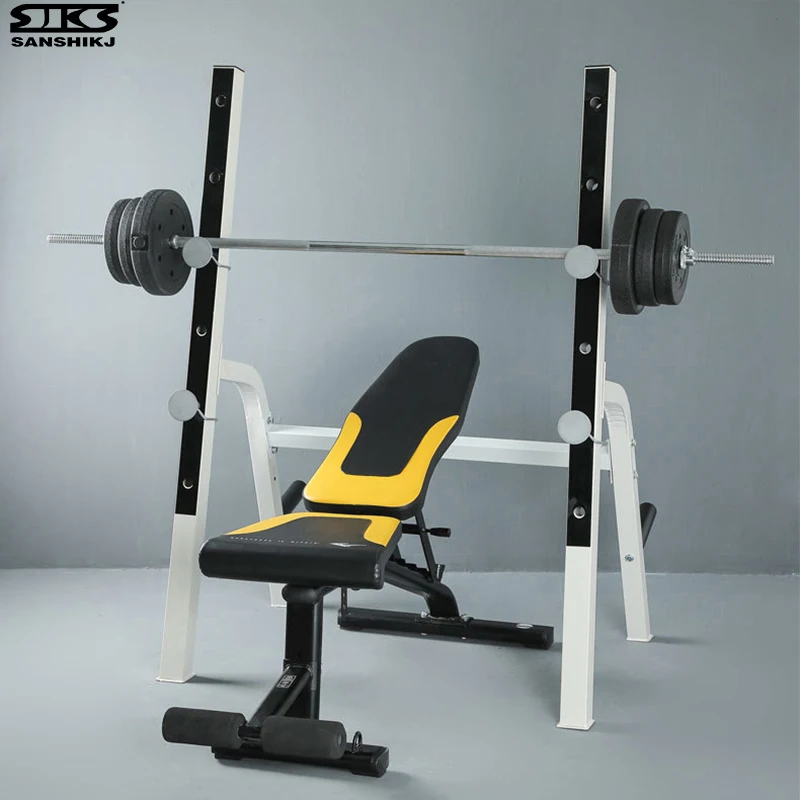 Тренажер для поднятия веса рама штанги мужчин и женщин универсальная силовая