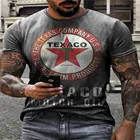 Мужская модная свободная футболка с пятиконечным принтом звезд, Летняя Повседневная рубашка с круглым вырезом и короткими рукавами, 2021 полиэстер