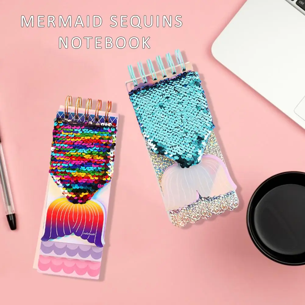 Волшебная записная книжка с хвостом русалки и блестками для офиса школы дневника