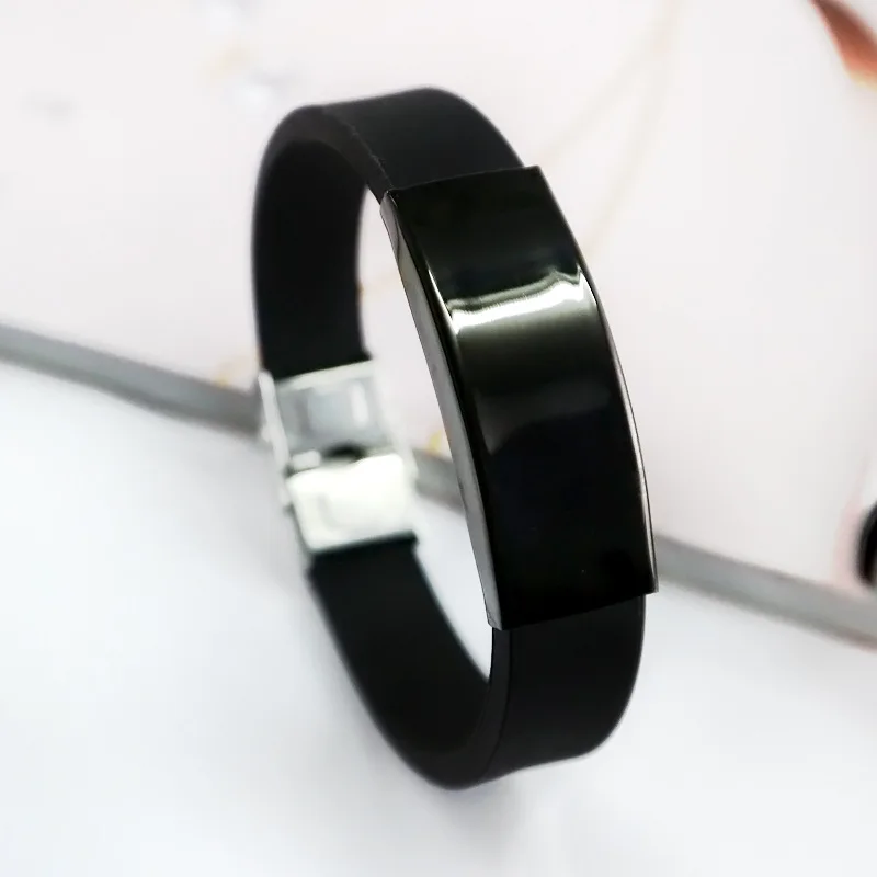 2020 крутой мужской браслет из нержавеющей стали силиконовые браслеты широкие