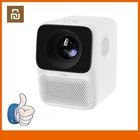 Youpin Wanbo T2 Бесплатный ЖК-проектор 1080P светодиодный с поддержкой вертикальной коррекции трапецеидальных искажений HD ВХОД портативный мини-проектор для домашнего кинотеатра