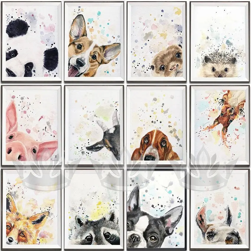 5D алмазная живопись животные собака полная квадратная и круглая вышивка мозаика