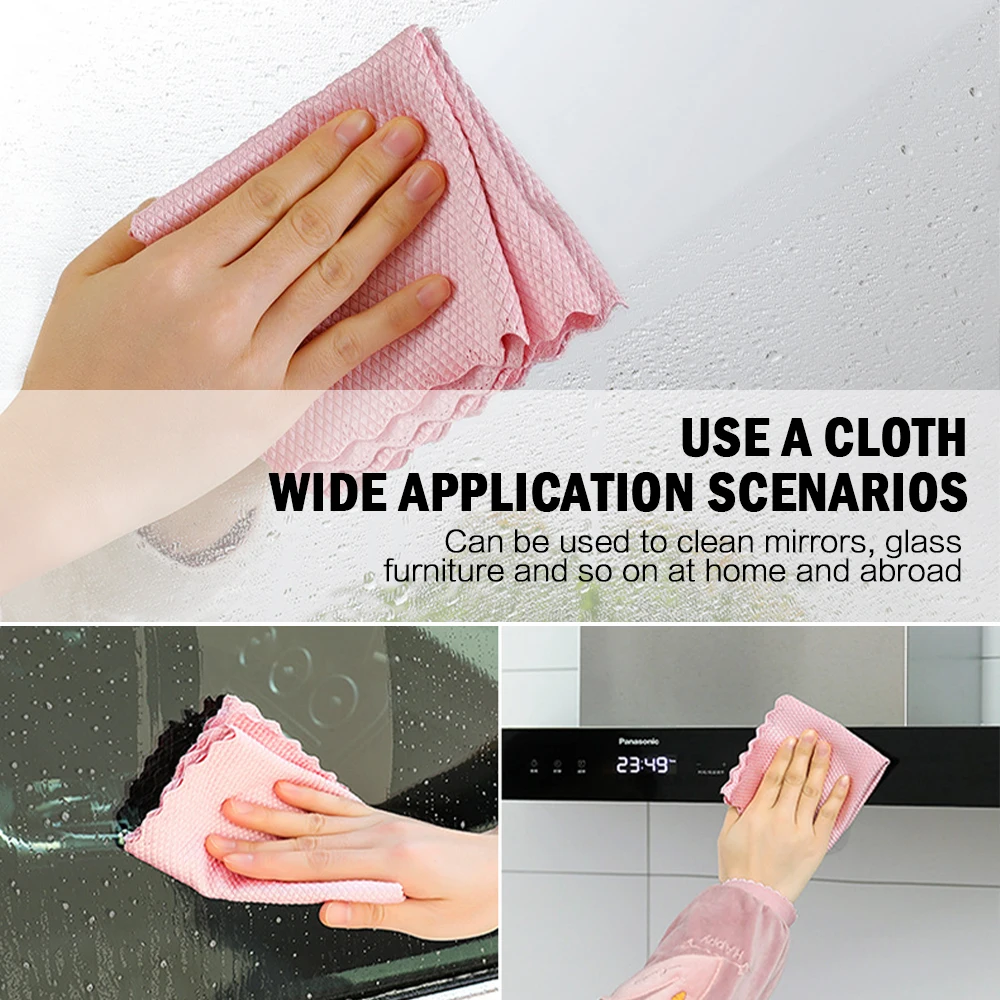 

Special Fish Scale Wipes For Glass Cleaning Leaving No Traces Housework Cleaning Cloth Kitchen Degreasing Scouring Pad