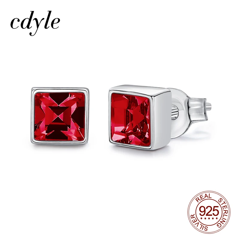 Женские простые серьги гвоздики Cdyle изящный ювелирный светильник с кристаллами