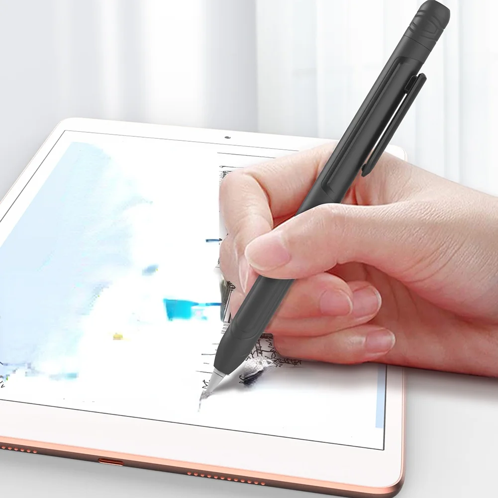 

Soft Case Cover Stylus Silicone Protective Anti Slip Sleeve Soft Case Tablet Touch Pen Stylus for Apple Pencil 1