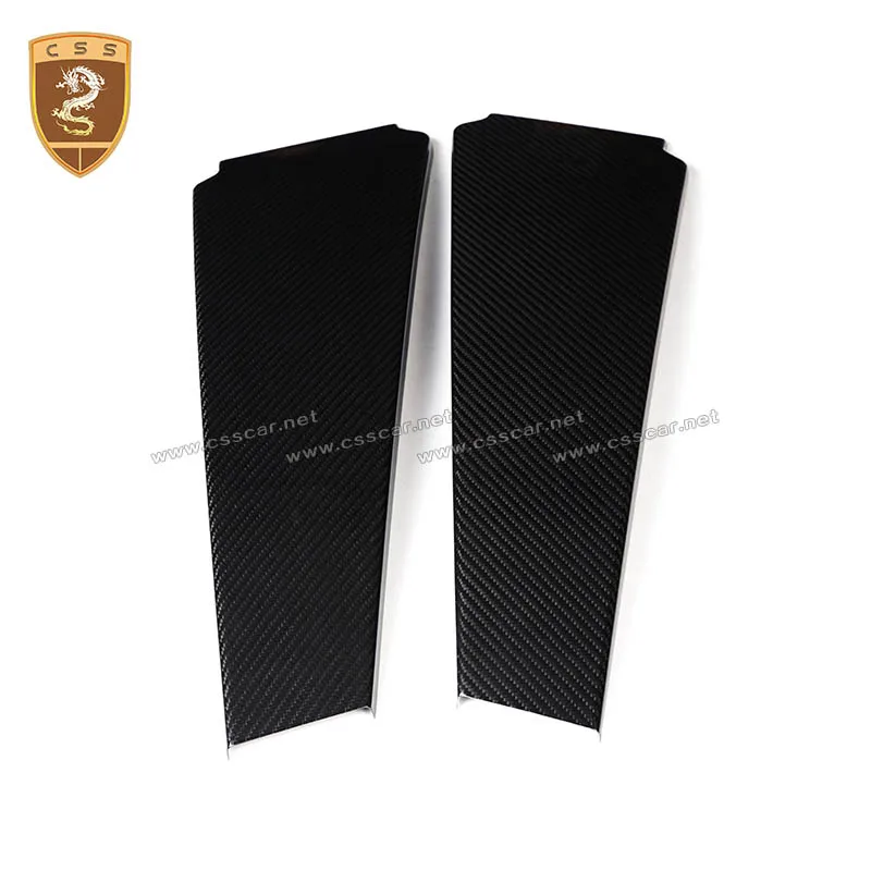 CSSCAR полностью из углеродного волокна средняя Колонка для 2013 Maserati Quattroporte ghiдоступ OEM стиль средние колонны автомобильные аксессуары 00808