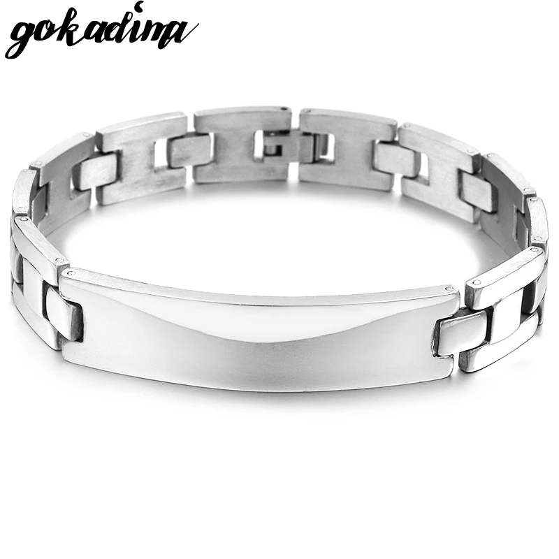 ГОКАДИМА 2023 Модные Ювелирные изделия из нержавеющей стали Женские/Мужские Браслеты с идентификационными брелками Ремешок для часов Ювелирные изделия Оптовая продажа WB053.