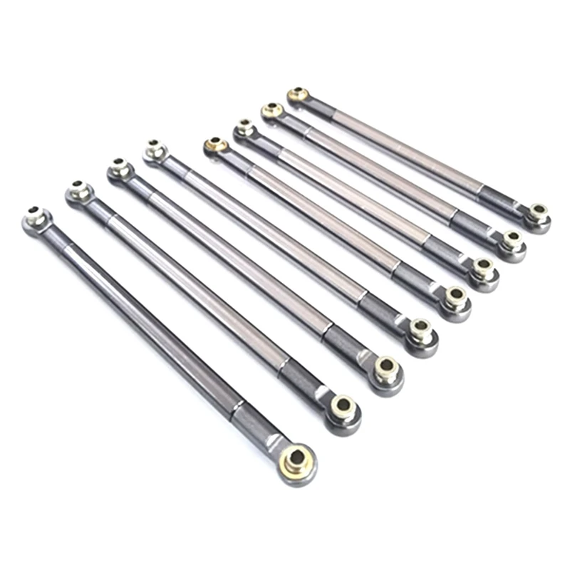 

for MN86S MN86 MN86KS MN86K MN G500 Upgrade Parts 8PCS Metal Pull Rod Link Rod Linkage 1/12 RC Car Accessories