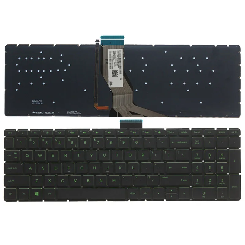Клавиатура для ноутбука с подсветкой HP 17 bs007ds bs013ds bs014ds bs016ds