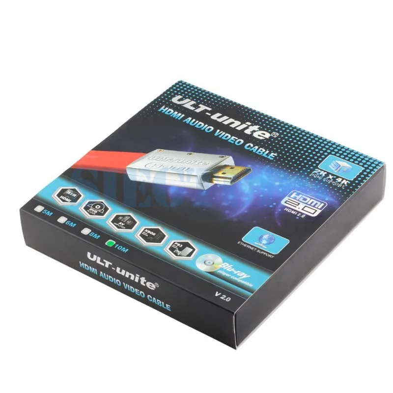 5 м 10 HDMI кабель Ведущий V2.0 4 к 3D Высокоскоростной аудио линия 1080P Ethernet для HDTV