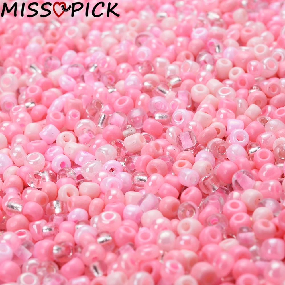 500 шт. 3 мм микс розовые очаровательные бусины из чешского стекла для