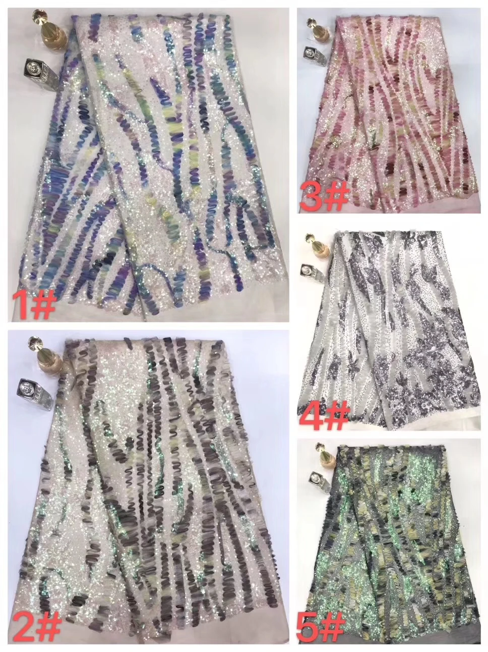 

NaXiu Pink Lace Fabric High Quality African French Tulle Lace Fabric Embroidery Nigerian Wedding Lace Fabric For African Lace