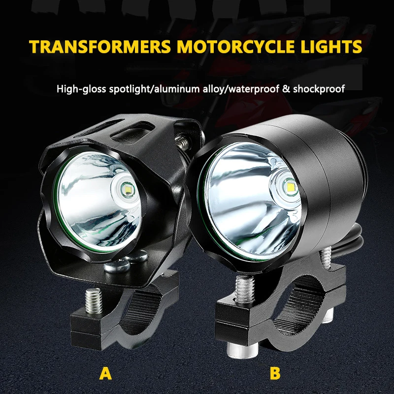 Светодиодные фары для мотоцикла 12v прожекторы 10W Противотуманные вождения