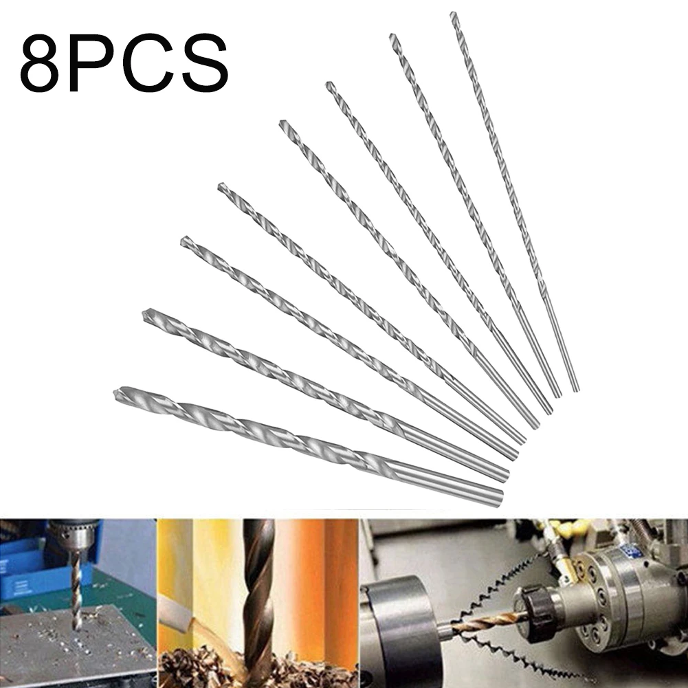 

High-speed Steel Drill Bit Set Home For Wood Straight Shank Long Twist Woodworking Hand Tool