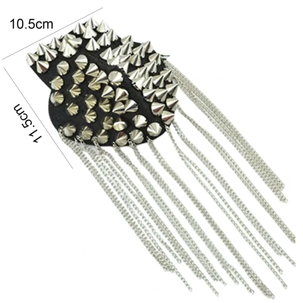 Vintage Brooch Charming Tassel Chain Punk Style Shoulder Board Mark Badges Celebration Party Suit Accessories | Украшения и