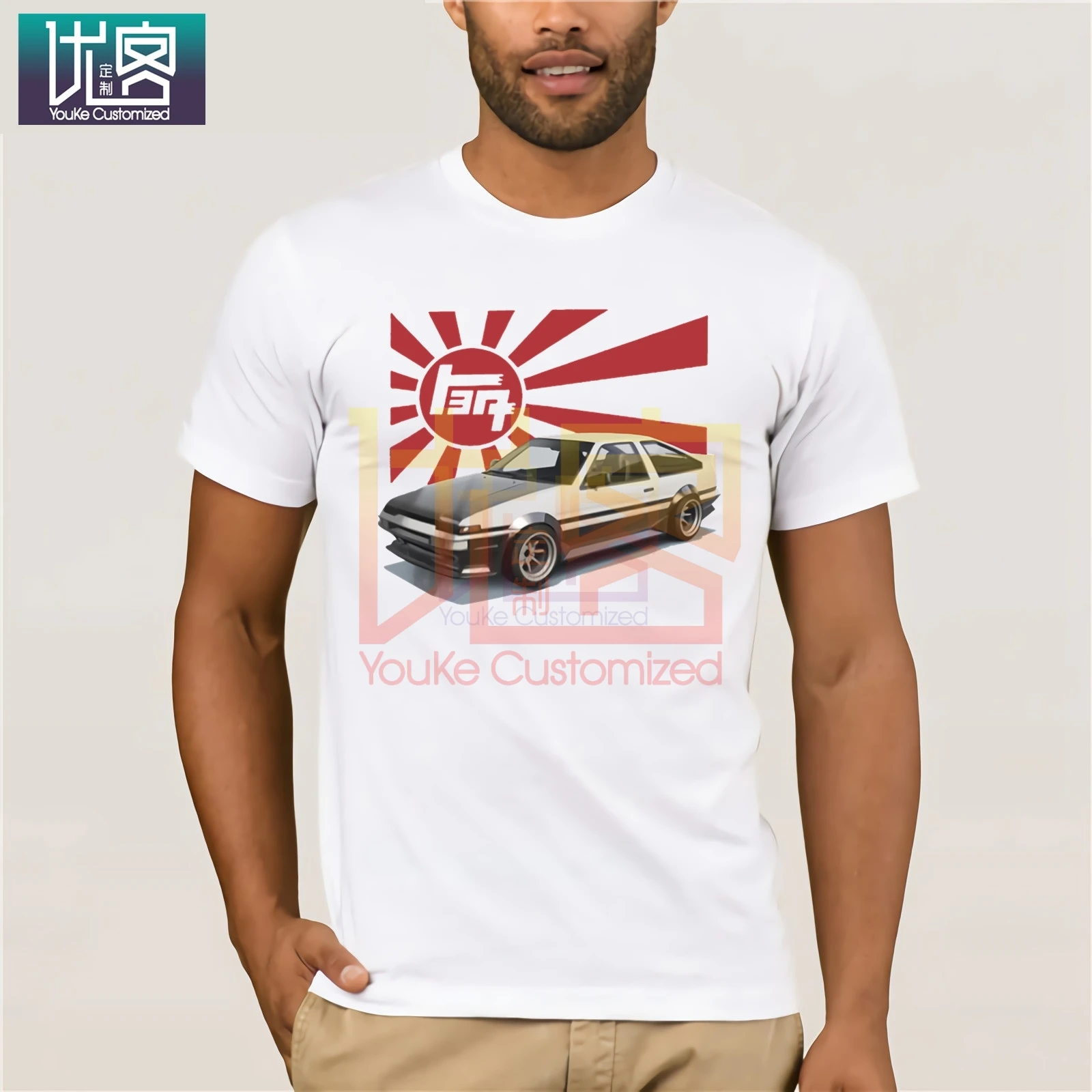 Новая модная крутая футболка для японских поклонников автомобилей Ae86 Corolla Levin
