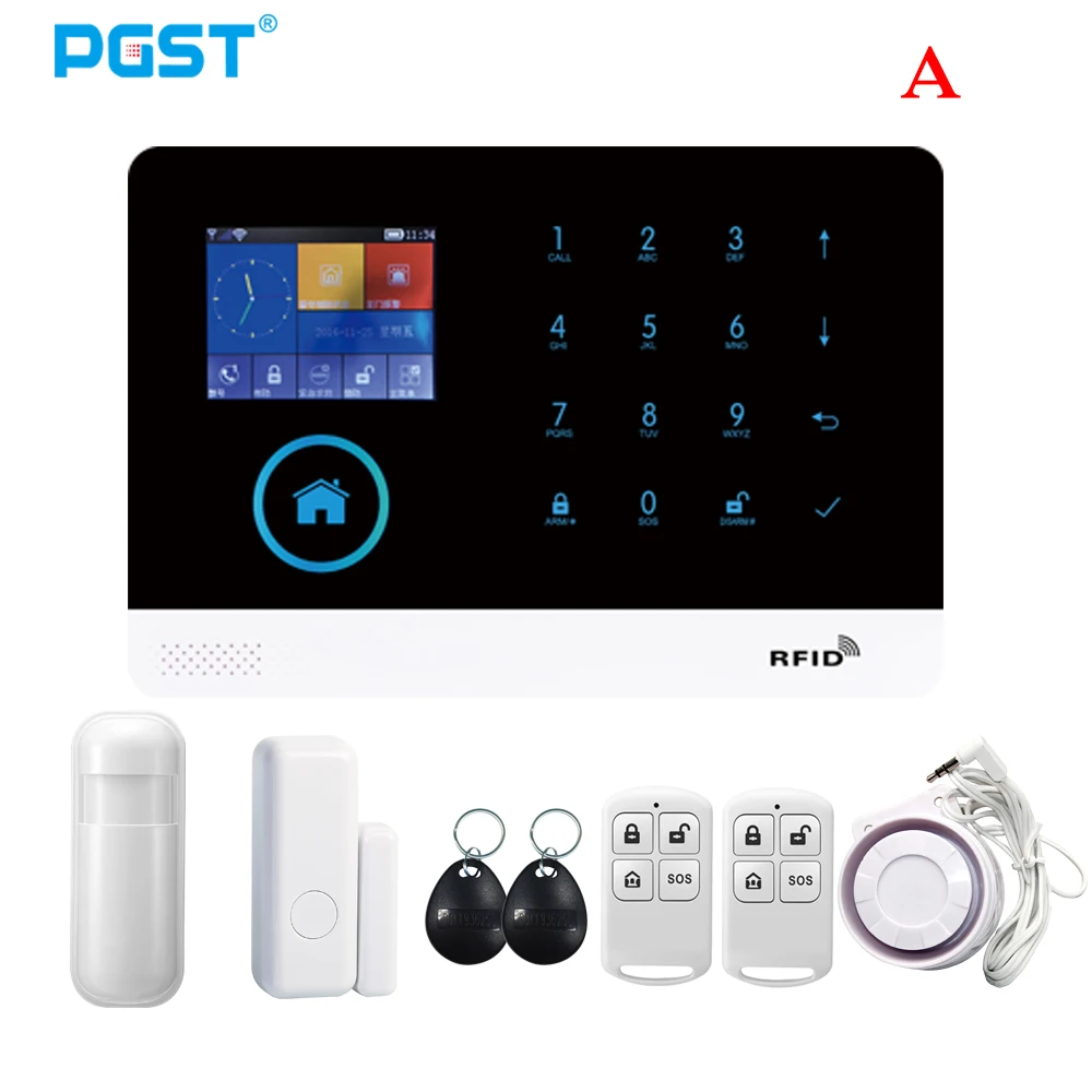PGST 103 2 4 дюймовый Экран WI FI GSM домашняя булгара безопасности Системы 433 МГц