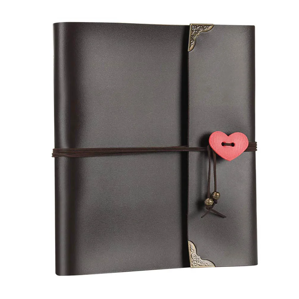 Альбом для скрапбукинга сделай сам винтажный кожаный фотоальбом чёрный язык