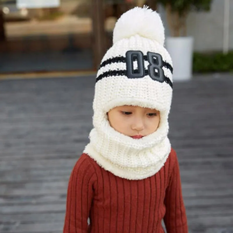MAERSHEI зимние шапочки для девочек, шарф, вязаная шапка, шапки, маска Gorras Bonnet, теплые зимние шапки для детей, женские шапочки Skullies, шапочки
