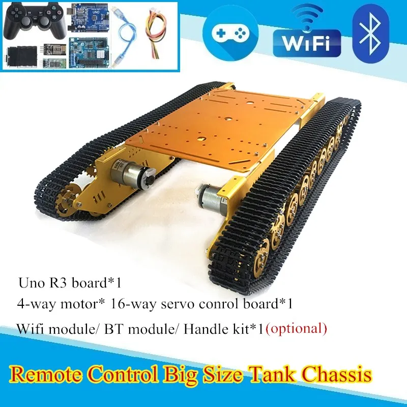 Шасси Smart RC для танков металлическое отверстие платформы с Wi-Fi управлением