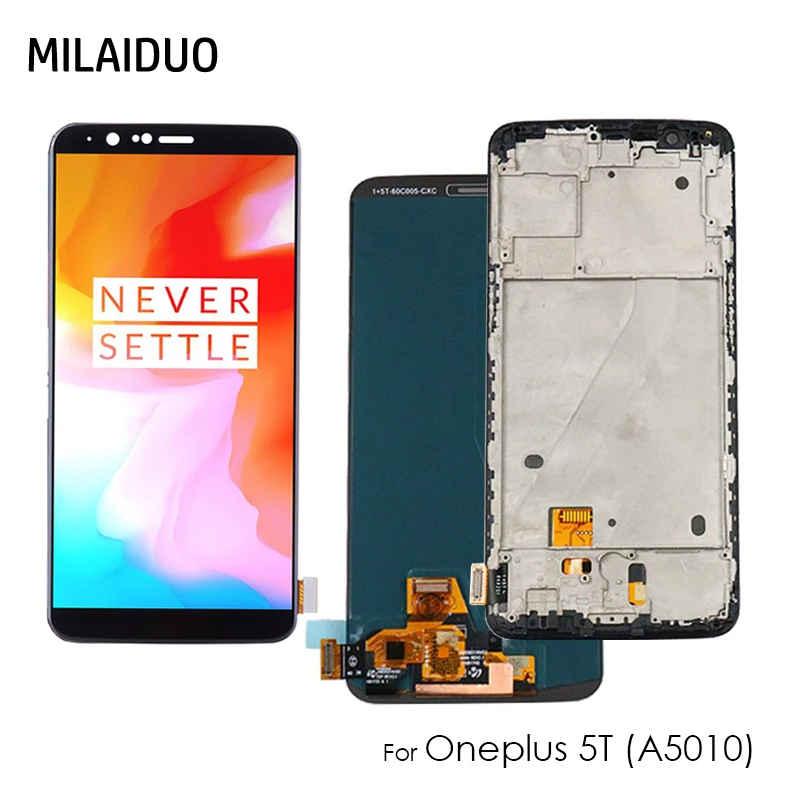 

AMOLED / TFT для OnePlus 5T A5010, ЖК-дисплей, детали для замены и ремонта ЖК-дисплея 1 + 5