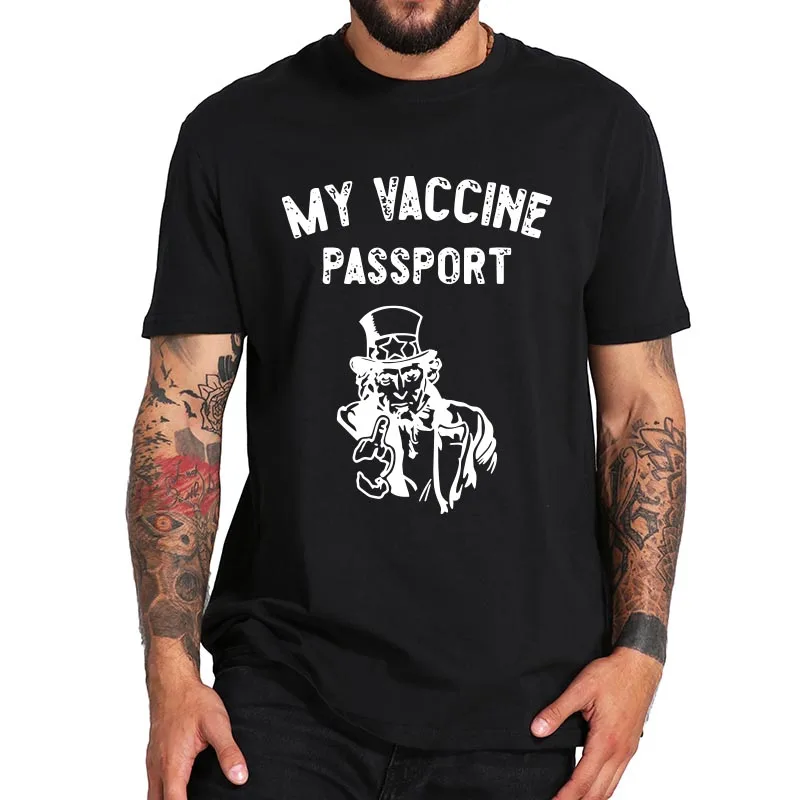 

My Vaccine PassPort T Shirt Anti Vaccine My Body My Choice T-Shirt 100% Cotton Breathable Soft Tee Tops