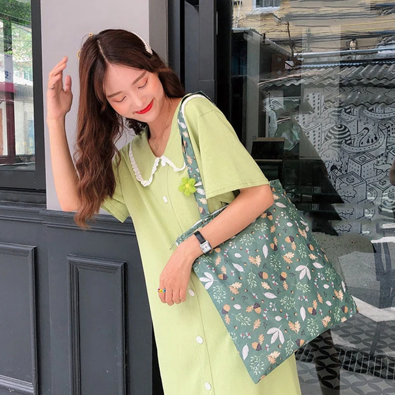 Сумки через плечо с принтом персика Повседневная модная сумка на большая