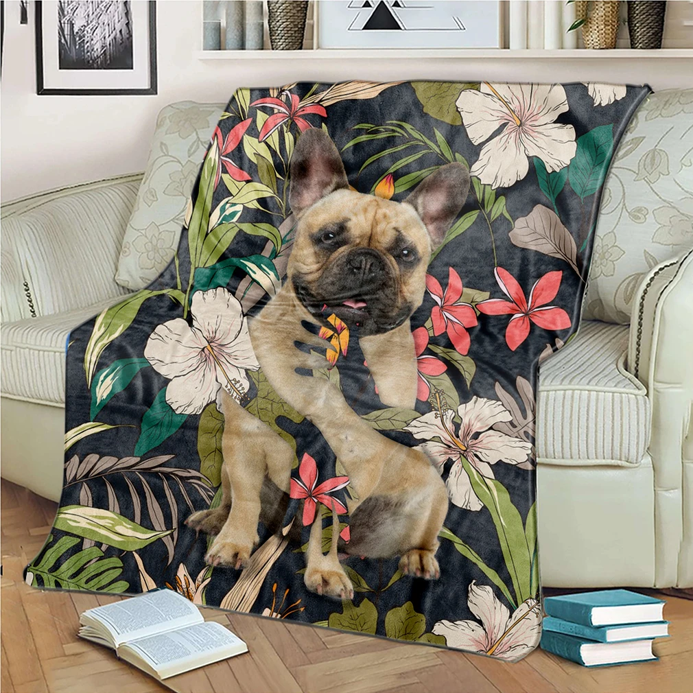 Economici Funny Dog Pet Foto Coperte Da Tiro In Flanella Coperta In Pile A Doppia Faccia