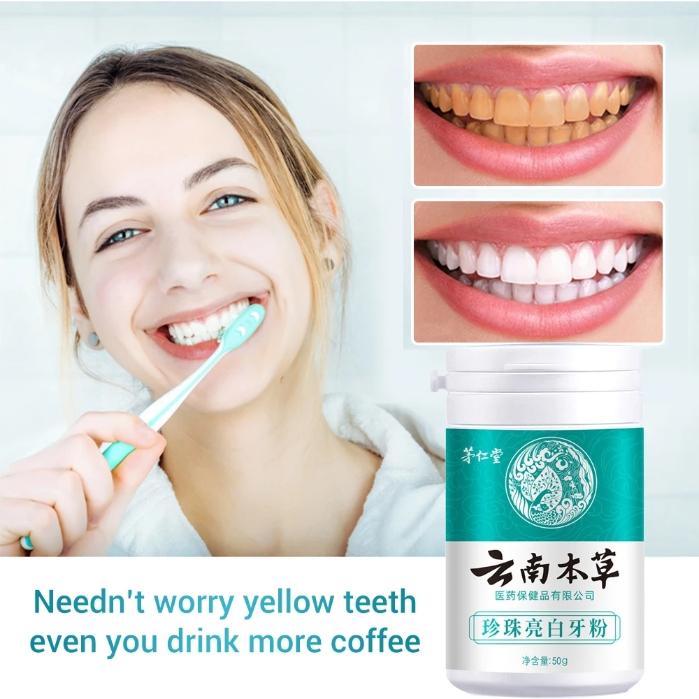 

Natural Teeth Whitening Powder Remove Plaque Stains Toothpaste Dental Tools White Teeth Cleaning Oral Hygiene Toothbrush Gel 50g