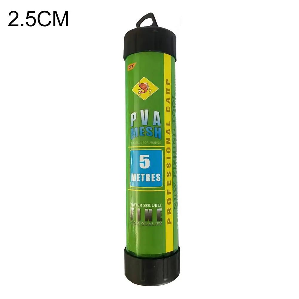 

5m 2.5/3.7cm PVA Dissolving Mesh Net Refill Carp Fishing Stocking Rig Bait Bags